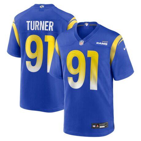 Kobie Turner Los Angeles Rams Nike Home Game Jersey - - Front View