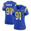 Kobie Turner Los Angeles Rams Nike Women's Home Game Jersey - - Front View