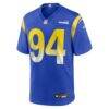 Desjuan Johnson Los Angeles Rams Nike Home Game Jersey - - Side View