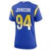 Desjuan Johnson Los Angeles Rams Nike Women's Home Game Jersey - - Detail View