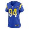 Desjuan Johnson Los Angeles Rams Nike Women's Home Game Jersey - - Side View