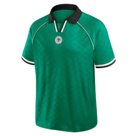 Germany National Team Fashion7 Retro Raglan V-Neck Fashion Jersey - Green - Alt1