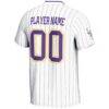 LSU Tigers GameDay Greats Youth NIL Pick-A-Player Lightweight Softball Jersey - White - Detail View