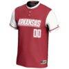Arkansas Razorbacks GameDay Greats Youth NIL Pick-A-Player Lightweight Softball Jersey - Red - Side View