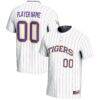LSU Tigers GameDay Greats NIL Pick-A-Player Lightweight Softball Jersey - White - Front View