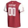 Arkansas Razorbacks GameDay Greats NIL Pick-A-Player Lightweight Softball Jersey - Red - Detail View