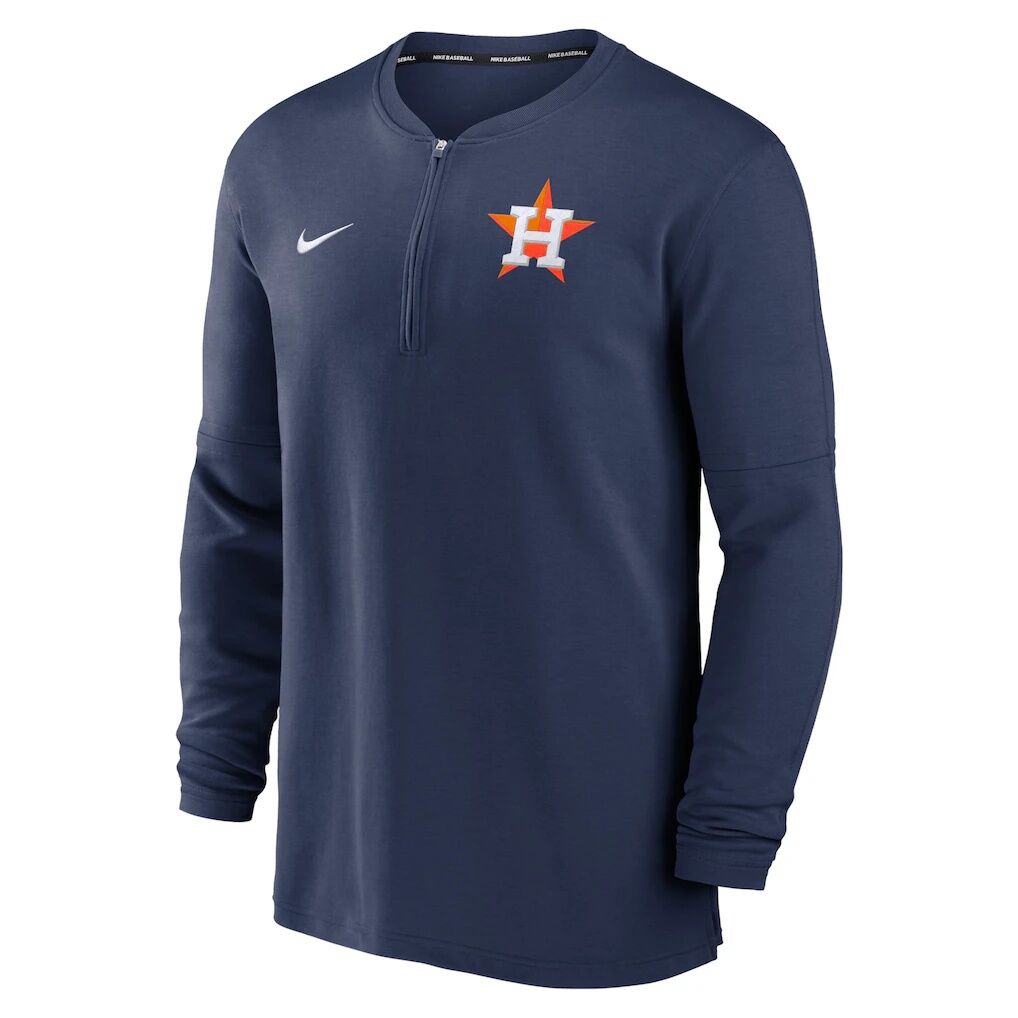 Houston Astros Nike Authentic Collection Game Time Performance Quarter-Zip Top