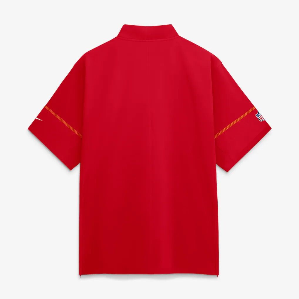 Kansas City Chiefs Nike Sideline Short Sleeve Quarter-Zip Coaches Jacket