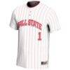 #1 Ball State Cardinals GameDay Greats Unisex Lightweight Softball Jersey - White - Side View