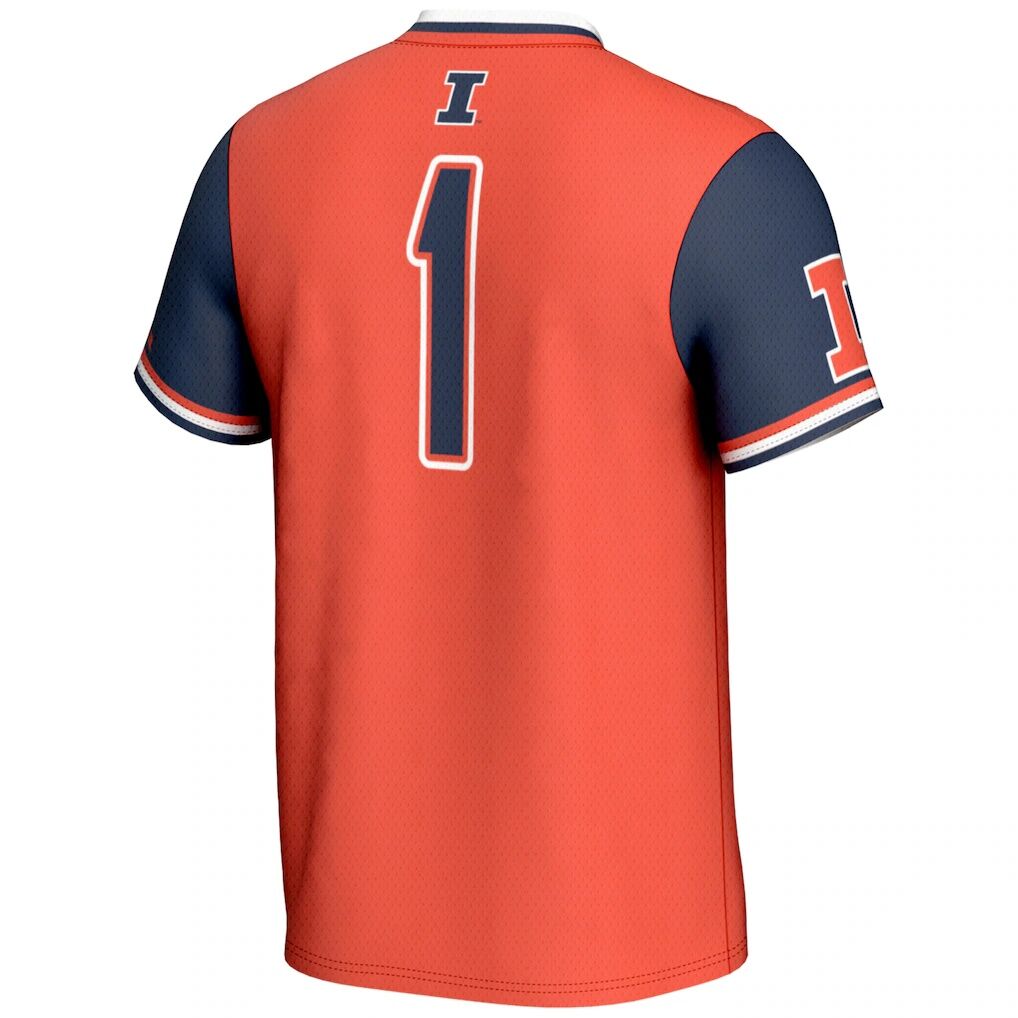#1 Illinois Fighting Illini GameDay Greats Unisex Lightweight Softball Jersey
