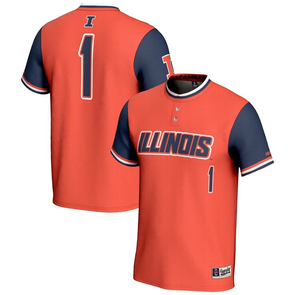 #1 Illinois Fighting Illini GameDay Greats Unisex Lightweight Softball Jersey
