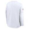 Kansas City Chiefs Nike Sideline Coaches Midweight Therma-FIT Sweatshirt - White - Detail View