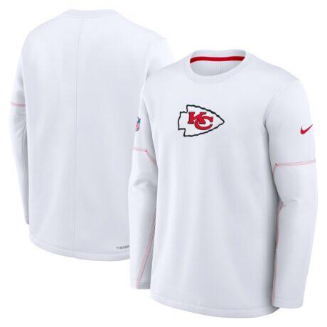 Kansas City Chiefs Nike Sideline Coaches Midweight Therma-FIT Sweatshirt