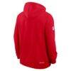 Kansas City Chiefs Nike Sideline Standard Issue Top Prospect Dri-FIT Hoodie - Red - Detail View