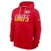 Kansas City Chiefs Nike Sideline Standard Issue Top Prospect Dri-FIT Hoodie - Red - Side View