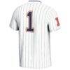 #1 Illinois Fighting Illini GameDay Greats Youth Lightweight Softball Jersey - White - Detail View