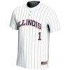 #1 Illinois Fighting Illini GameDay Greats Youth Lightweight Softball Jersey - White - Side View