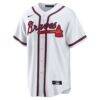 Mike Yastrzemski Atlanta Braves Nike Replica Jersey - White - Back View