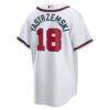 Mike Yastrzemski Atlanta Braves Nike Replica Jersey - White - Side View