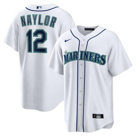 Josh Naylor Seattle Mariners Nike Home Replica Jersey - White - Front View