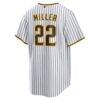 Mason Miller San Diego Padres Nike Home Replica Jersey - White - Detail View