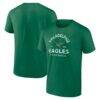Philadelphia Eagles Logo Athletic Vintage Arch T-Shirt - - Front View