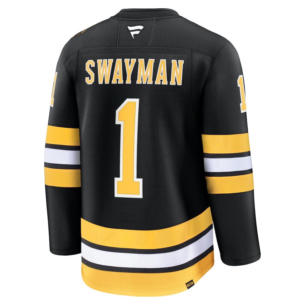 Jeremy Swayman Boston Bruins Fashion7 Home Premium Jersey