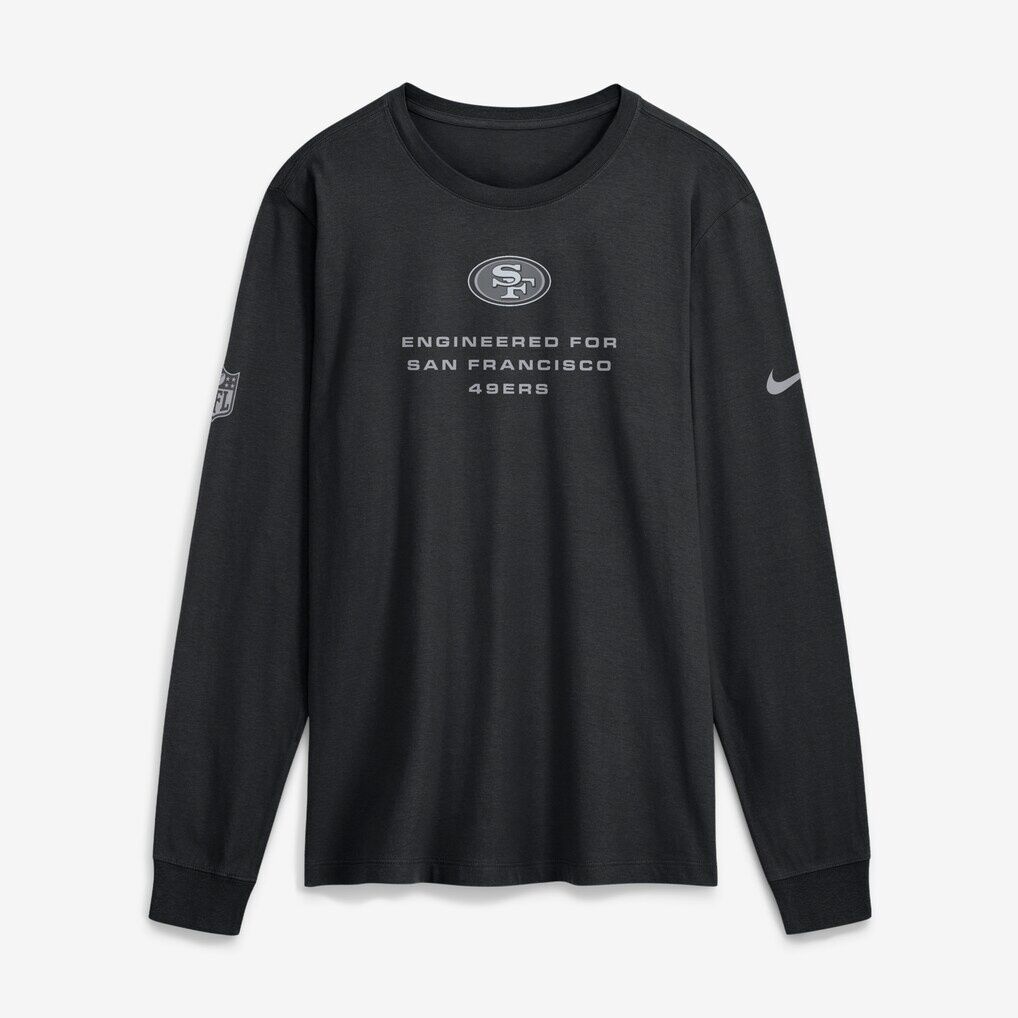 San Francisco 49ers Nike Sideline Bold Arch Star Dri-FIT Long Sleeve T-Shirt