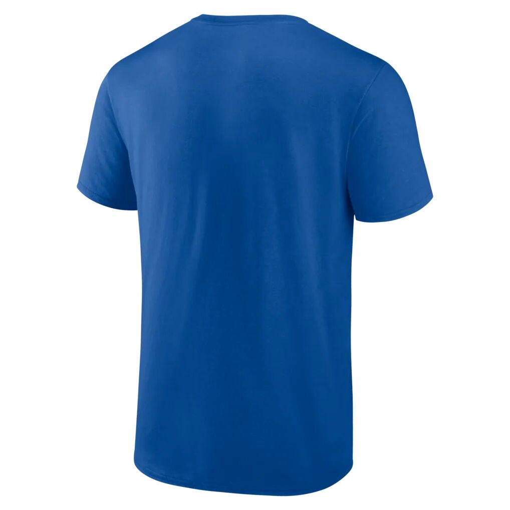 Chicago Cubs Logo Athletic Slogan T-Shirt - Royal
