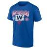 Chicago Cubs Logo Athletic Slogan T-Shirt - - Side View