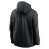 Los Angeles Dodgers Nike Logo Club Fleece Hoodie - Black - Detail View