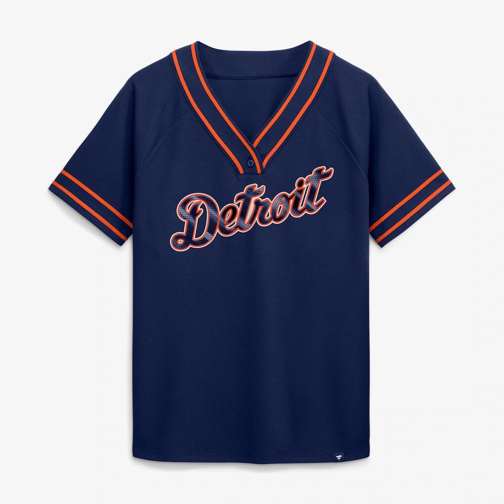 Detroit Tigers Fashion7 Women’s Diva Race Ahead Raglan V-Neck T-Shirt