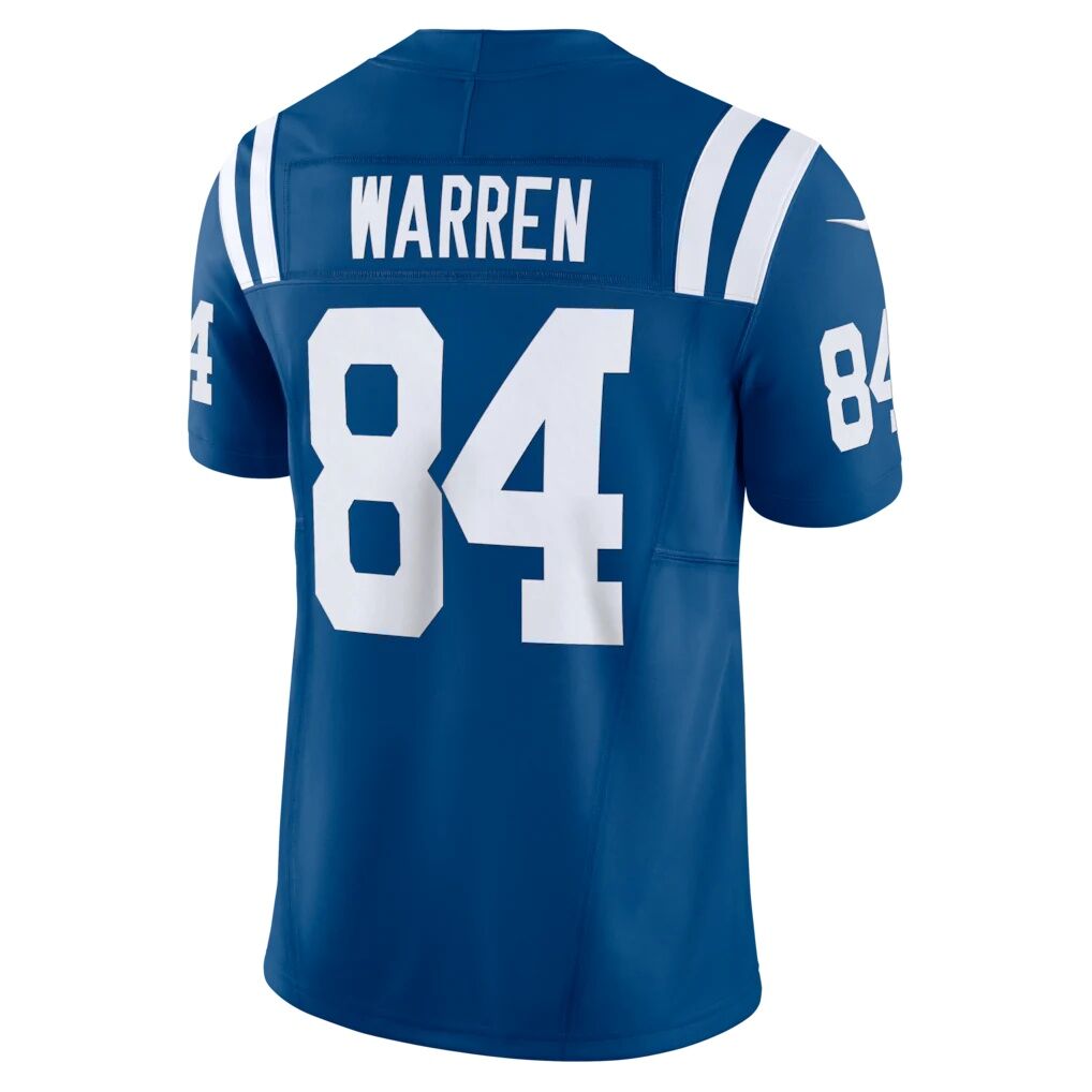 Tyler Warren Indianapolis Colts Nike Team Vapor F.U.S.E. Limited Jersey - Royal