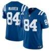 Tyler Warren Indianapolis Colts Nike Team Vapor F.U.S.E. Limited Jersey - - Front View
