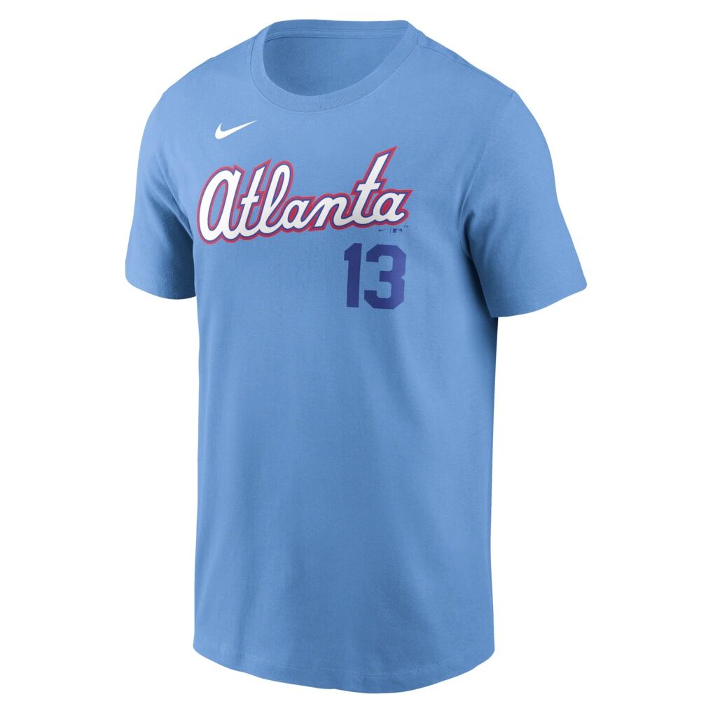 Ronald Acuña Jr. Atlanta Braves Nike Men’s 2026 City Connect Name & Number T-Shirt – Light Blue