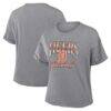 Detroit Tigers Fashion7 Women's Cooperstown Tribute Tri-Blend Boxy T-Shirt - - Front View