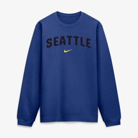 Seattle Mariners Nike City Connect Club Sweatshirt - - Front View
