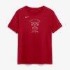 Texas Rangers Nike Women's 2026 City Connect Arch T-Shirt - Red - Front View