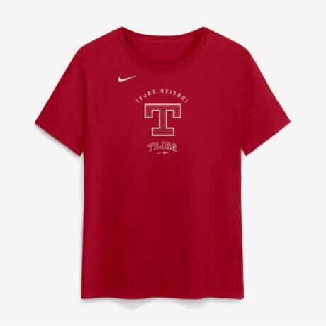 Texas Rangers Nike Women's 2026 City Connect Arch T-Shirt - Red - Front View