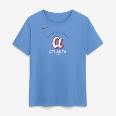 Atlanta Braves Nike Women's 2026 City Connect Arch T-Shirt - Powder Blue
