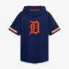 Detroit Tigers Fashion7 Optimal Play Hooded T-Shirt - Navy - Front View