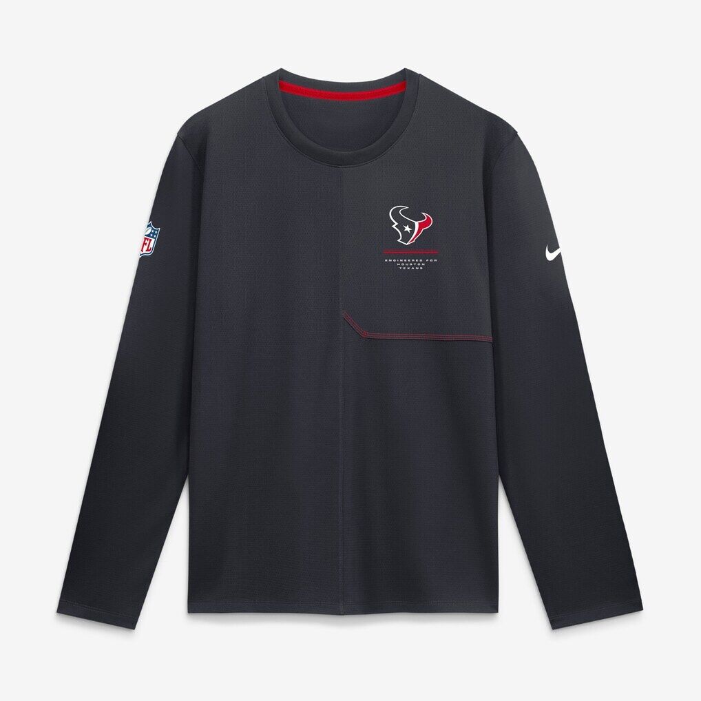 Houston Texans Nike Sideline Coaches UV Dri-FIT Long Sleeve Shirt