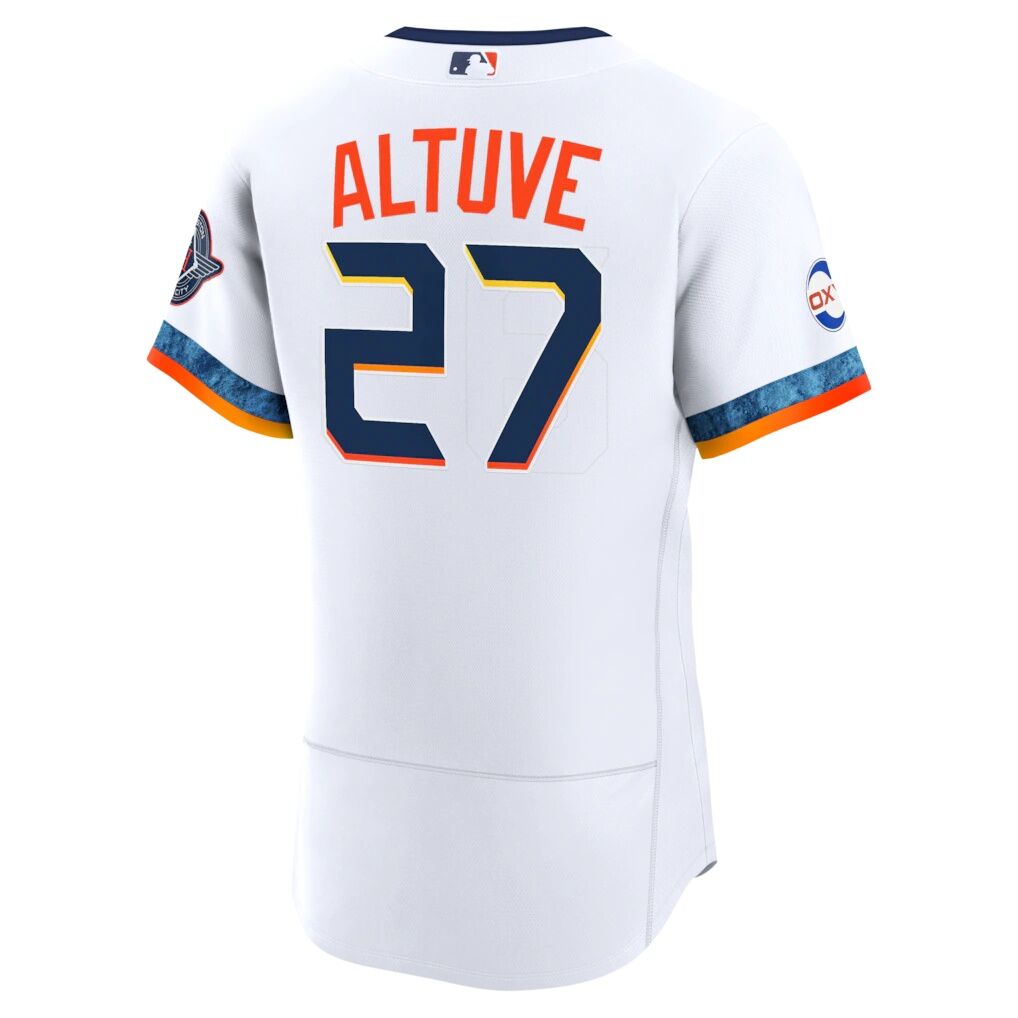 Jose Altuve Houston Astros Nike City Connect Authentic Sponsor Patch Jersey