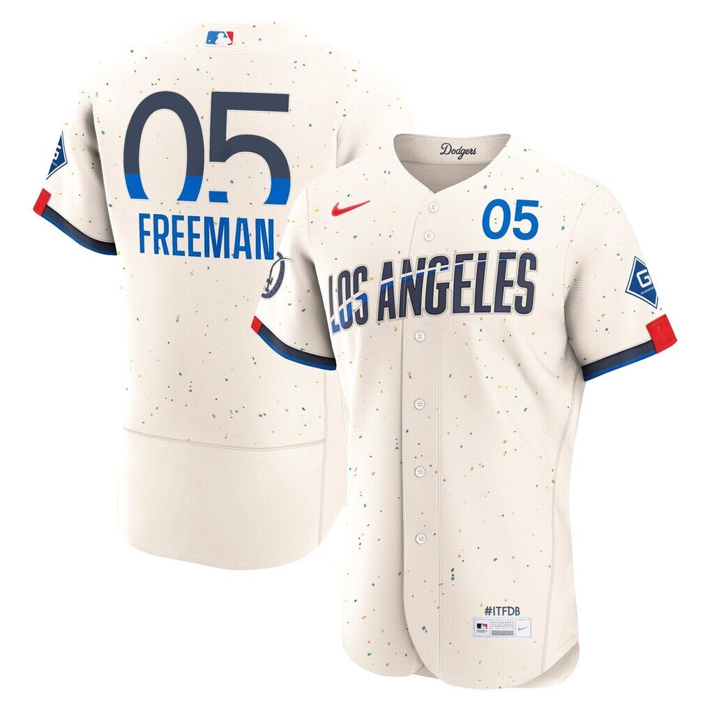 Freddie Freeman Los Angeles Dodgers Nike City Connect Authentic Sponsor Patch Jersey