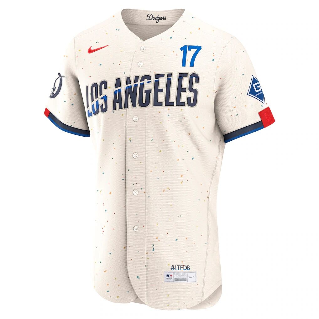 Shohei Ohtani Los Angeles Dodgers Nike City Connect Authentic Sponsor Patch Jersey