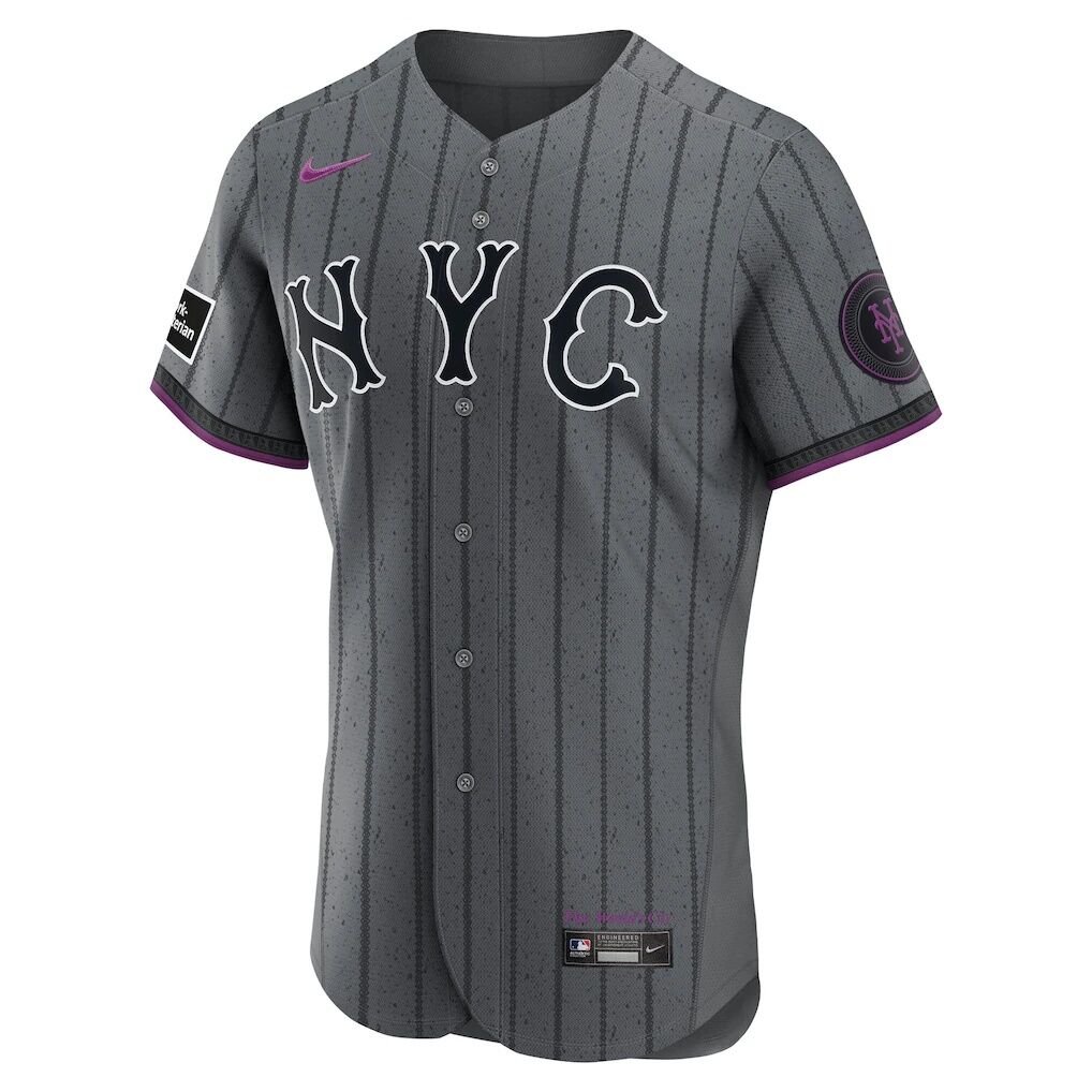 Francisco Lindor New York Mets Nike City Connect Authentic Sponsor Patch Jersey