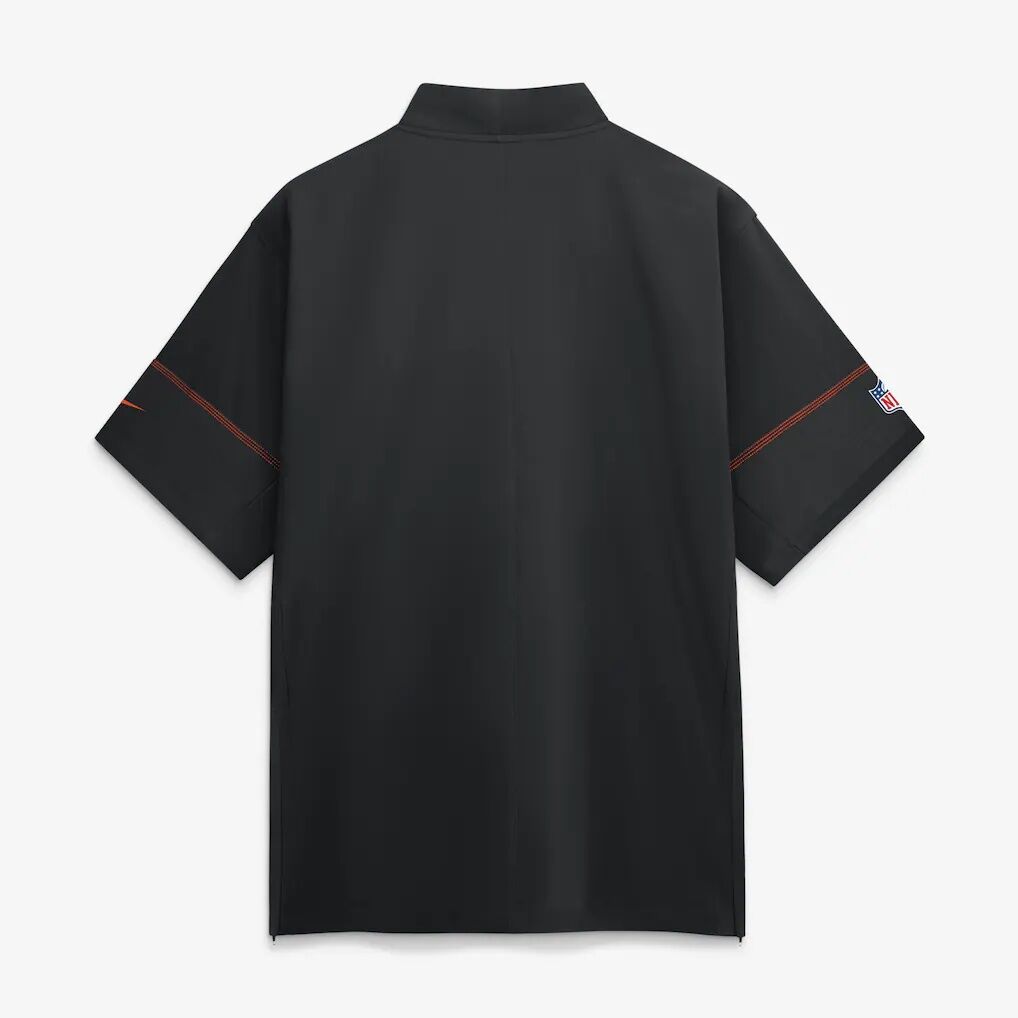 Cincinnati Bengals Nike Sideline Short Sleeve Quarter-Zip Coaches Jacket