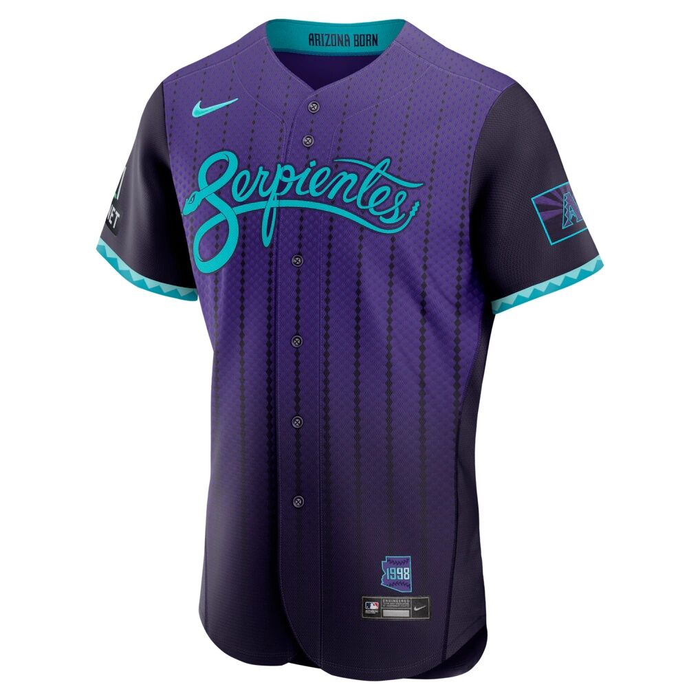 Arizona Diamondbacks Nike City Connect Authentic Sponsor Patch Jersey