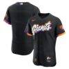 San Francisco Giants Nike City Connect Authentic Sponsor Patch Jersey - - Front View