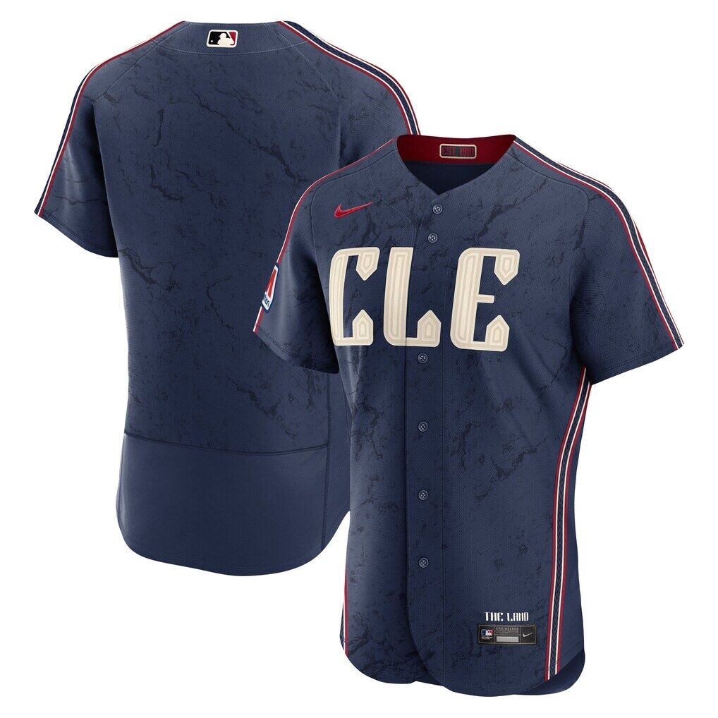 Cleveland Guardians Nike City Connect Authentic Sponsor Patch Jersey